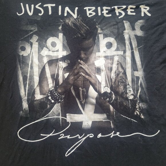 Justin Beiber  Purpose T shirt Concert Black - Picture 9 of 10